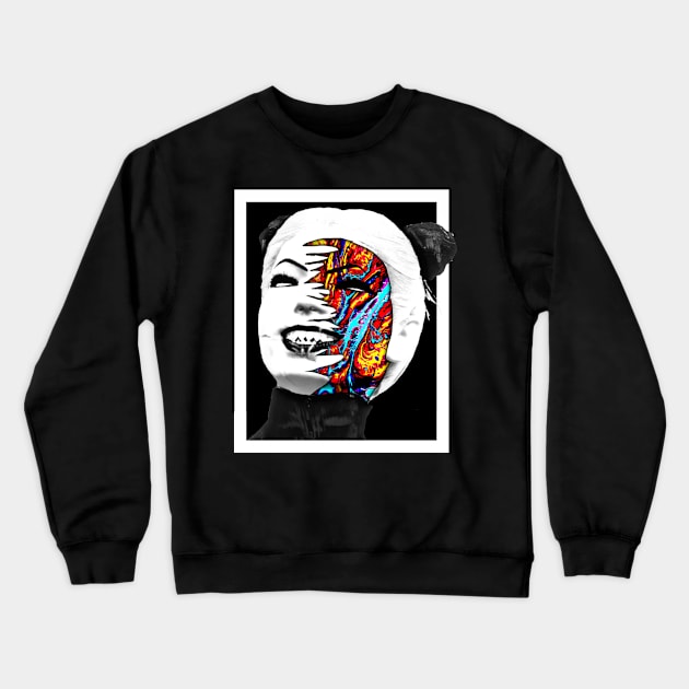 BAD AMY "BADDYLAND 3" (PORTRAIT) Crewneck Sweatshirt by KVLI3N